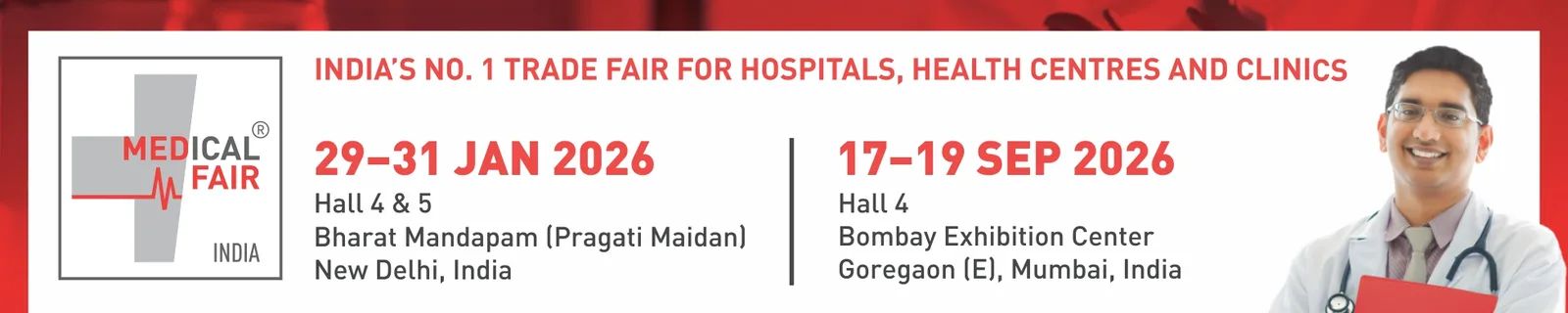 Medical Fair India 2026 - Mumbai banner